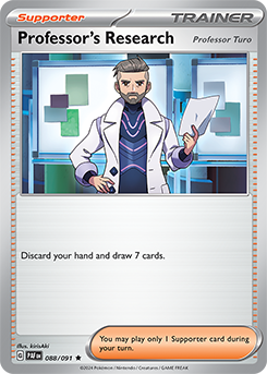 Professor's Research [Professor Turo] 88/91 Pokémon card from Paldean fates for sale at best price